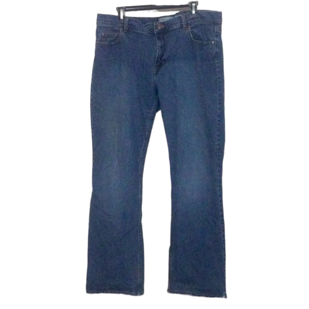 🌞 Old Navy Blue low rise distressed stretch Jeans bootcut women plus size 18